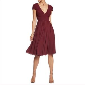 Dress the Population Corey Burgundy Dress